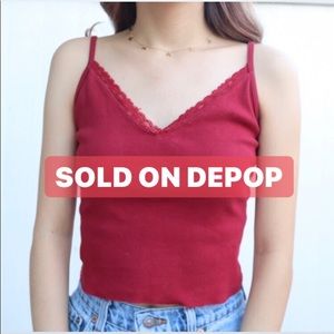 Brandy red nicolette tank